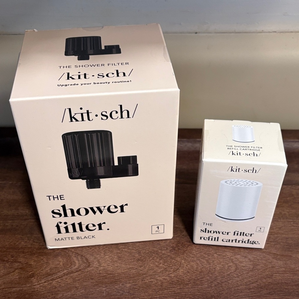 Kitsch Black Shower Filter Set